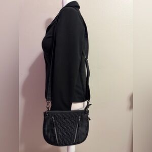 Lug Black Quilted Crossbody Bag